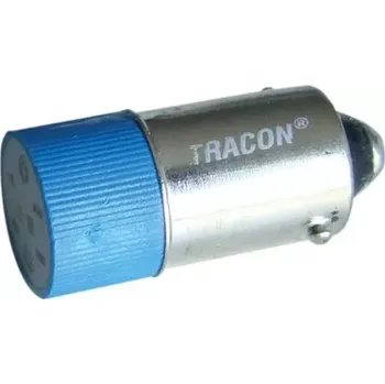 tlačítko Tracon NYGL-ACDC230B Led žárovka, modrá 230V AC/DC, Ba9s (Tracon NYGL-ACDC230B)