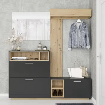 Předsíňová stěna Předsíňová stěna LAMTAR dub artisan/antracit