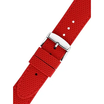 Řemínek na hodinky Silikonový řemínek Morellato Livenza 5275187.083 M, červený - 22 mm
