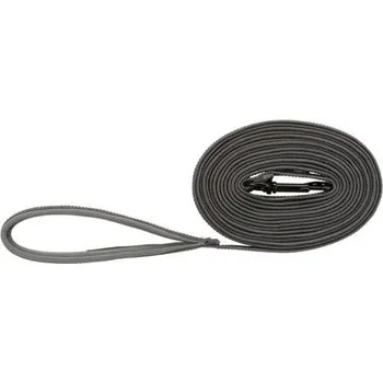 Vodítko pro psa Stopovací vodítko FUSION, pogumované, M-XL: 5 m/ 17 mm, grafit/papája