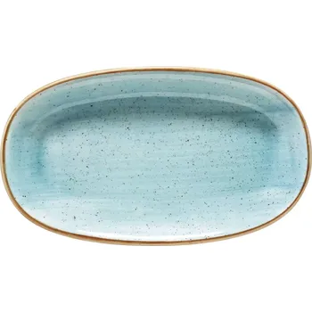 Talíř Talíř oválný Bonna Aura Aqua 34x19 cm
