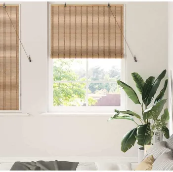 Roleta vidaXL Roleta Jiný Světle hnědá 120 x 160 cm bambus [42006904]