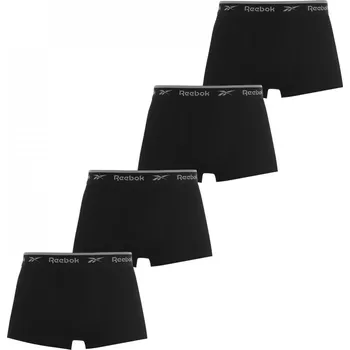 Boxerky Reebok 4 Pack Everyday Mens Trunks Black Small