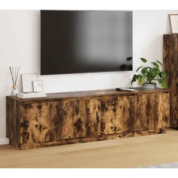 Televizní stolek vidaXL Televizní skříň Kouřový dub 180 x 38 x 49 cm kompozitní dřevo [3376148]