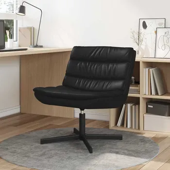 vidaXL Otočná židle Černá 63 x 75 x 76 cm PU [42007339]