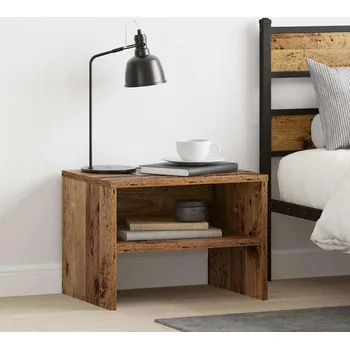 Noční stolek vidaXL Noční skříňka Staré dřevo 40 x 40 x 30 cm Kompozitní dřevo [875003]