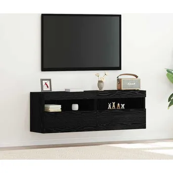 Televizní stolek vidaXL TV wall cabinet Černý dub 60 x 30 x 40 cm Kompozitní dřevo [862211]