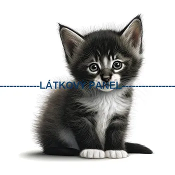 Látkový panel - Kočka - KČ-63 Velikost: 15x15cm, Materiál: Kočárkovina
