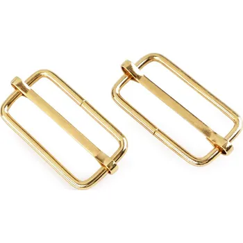 Galanterie Posunovač kovový na popruhy šíře 33 mm - zlatý - 1ks