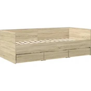 Postel Válenda se zásuvkami 3280834 75 x 190 cm dub Sonoma