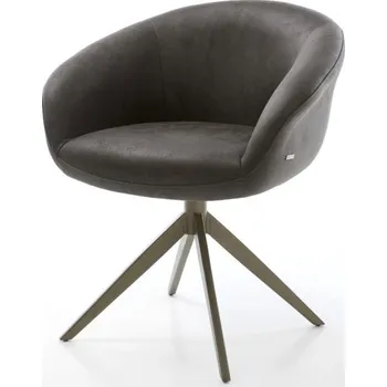 Jídelní židle Otočná židle Vinka-Flex s područkami mikrovlákno antracit