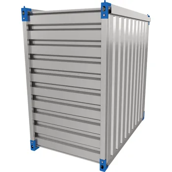 Popelnice HTI Skladový kontejner 1,38 x 2,2 m s dvoukřídlými dveřmi v čelní stěně