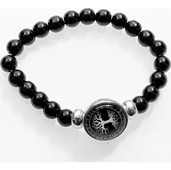 Náramek River Šperky. Náramek. 99250100 unisex šperk se severskými symboly Strom a Vegsvír