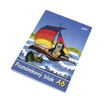 Blok Poznámkový blok KRTEK A6, čistý, 50 listů