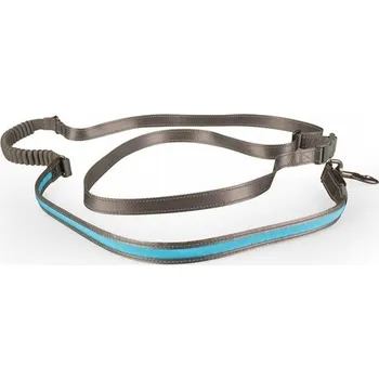 Vodítko pro psa Vodítko svítící modré s amortizérem USB 2,5x180-250 Duvo+