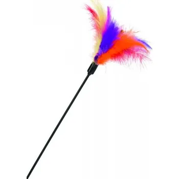 Hračka pro kočku Beeztees Hračka škádlítko pro kočky s pírky 45cm