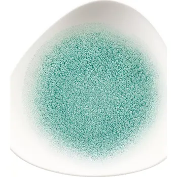 Talíř CHURCHILL Raku Jade zelená mělký talíř, trojúhelník, ø: 192 mm