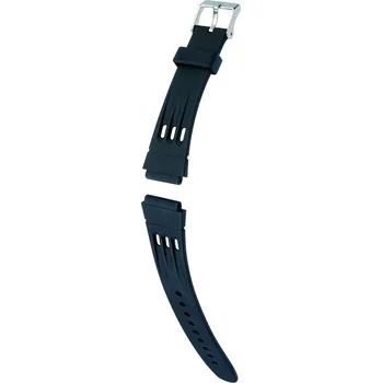 Řemínek na hodinky Silikonový řemínek Hirsch Space XL 40248850-2, černý, délka XL