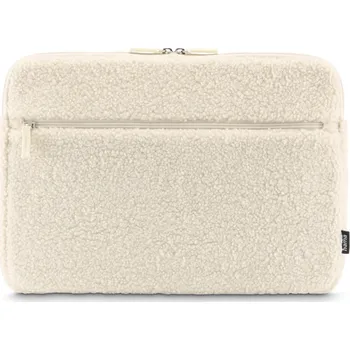 pouzdro na notebook Hama Cozy, obal na notebook, 14,1-15,6" (36-40 cm), huňatý, přední kapsa, béžový