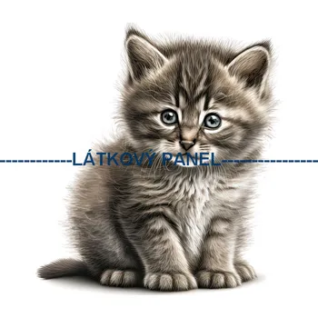 Látkový panel - Kočka - KČ-66 Velikost: 30x30cm, Materiál: Bavlna