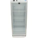 Chladicí skříň Maxima 600 l | skleněné, křídlové dveře – bílá – 4 police