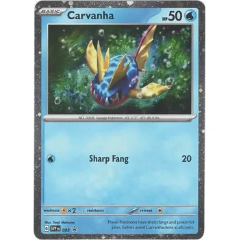 Společenská hra Pokémon karta Carvanha Holo SVP 093