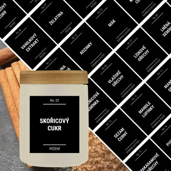 Papír etikety na kořenky hranaté černé SPECIÁL PEČENÍ (30 ks)