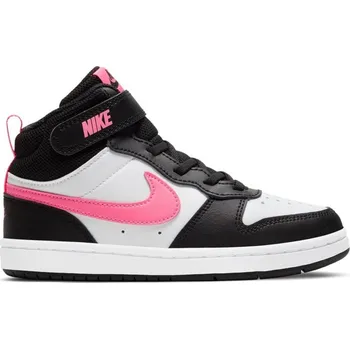 Chlapecké tenisky Nike Court Borough Mid 2 Little Kids' Shoes Black/Pink/Wht C10 (27.5)