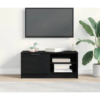 Televizní stolek vidaXL Televizní skříň Černý dub 80 x 35 x 36,5 cm kompozitní dřevo [862745]