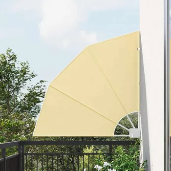 Stínicí technika vidaXL Zástěna na balkon Písková 115 x 115 cm Polyester [42000911]