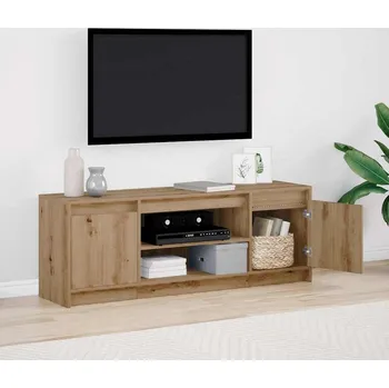 Televizní stolek vidaXL TV jednotky Hnědá 139,5 x 34 x 50 cm Kompozitní dřevo [869240]