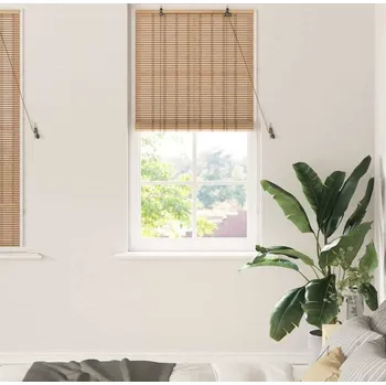 Roleta vidaXL Roleta Jiný Světle hnědá 90 x 160 cm bambus [42006898]