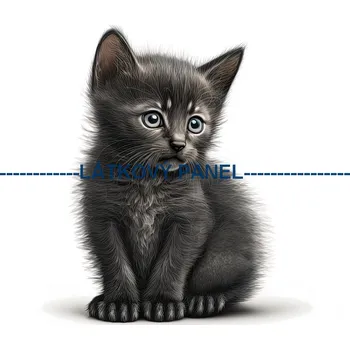 Látkový panel - Kočka - KČ-61 Velikost: 40x40cm, Materiál: Bavlna