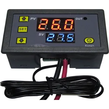 Síťový kabel Digitální termostat W3230, -55 až 120°C, napájení 5VDC