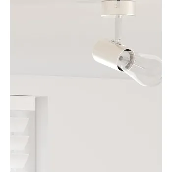 vidaXL Stropní bodové světlo Niklová 6,5 x 6 x 11,5 cm kov [4108178]