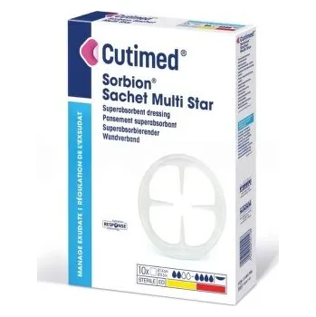Krytí na ránu Cutimed Sorbion MultiStar superab.kr.pr.14cm 10ks