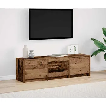 Televizní stolek vidaXL TV jednotky Staré dřevo 140 x 34 x 40 cm Kompozitní dřevo [868940]