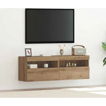 Televizní stolek vidaXL TV wall cabinet Nástěnný 2 pcs dub artisan 60 x 30 x 40 cm [862209]