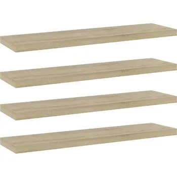 police vidaXL Nástěnné police 4 ks 40x10x1,5 cm kompozitní dřevo [805134] Barva: dub sonoma