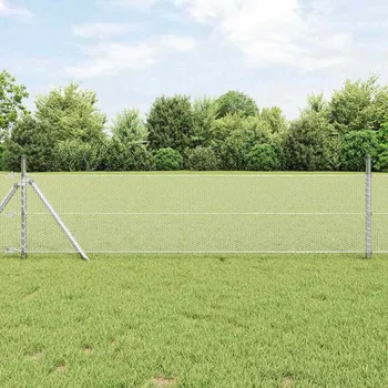 Pletivo vidaXL Hexagonální oplocení Stříbrná 0,4 x 100 m Pozinkovaná ocel [42005737]