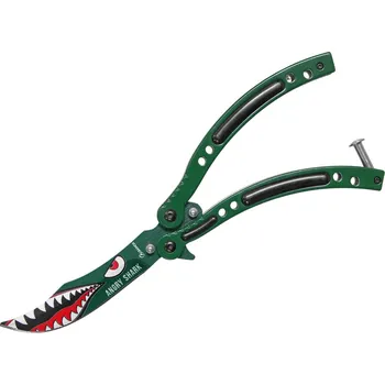 Bojový nůž Nůž motýlek Albainox 02187 Angry Shark