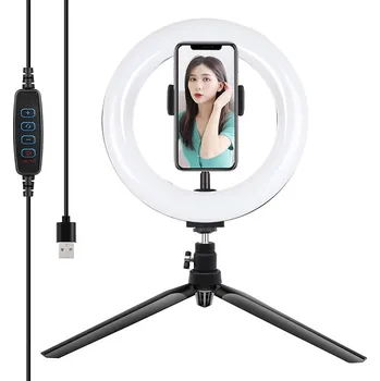 Lampička Statívový držiak Puluz s 20 cm LED krúžkom Vlogging PKT3073B