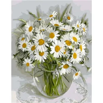 Vikpap W2601 - malování podle čísel, plátno 30 × 40 cm - Kouzlo kopretin