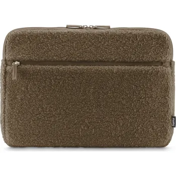 brašna na notebook Hama Cozy, obal na notebook, 14,1-15,6" (36-40 cm), huňatý, přední kapsa, hnědý