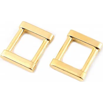 Průvlek na oděvy a tašky šíře 15 mm - zlatý - 1ks