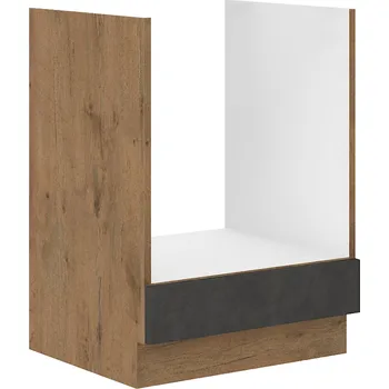 Kuchyňská linka Spodní skříňka, šedá matná / dub lancelot, VEGA 60 D GAZ BB