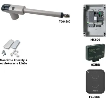 Pohon brány Sada pohonu NICE TOO TOO4500 pro jednokřídlou bránu - jedno křídlo 4,5m/250kg