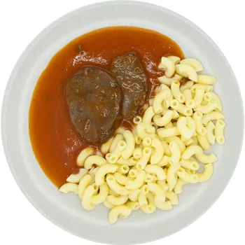 Hotové jídlo Pappudia Hovězí maso v rajské omáčce s těstovinami