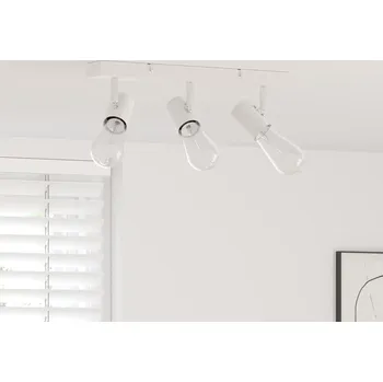 vidaXL Stropní bodové světlo s reflektory Bílá 38 x 6,5 x 11,5 cm kov [4108183]