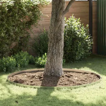 Plotovka vidaXL Okraj trávníku 4 pcs Stříbrná 450 x 10 cm Pozinkovaná ocel [868019]